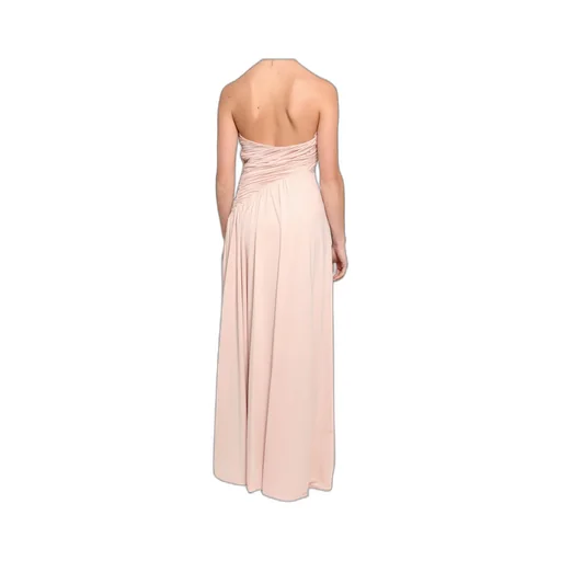 Ruffled Strapless Gown
