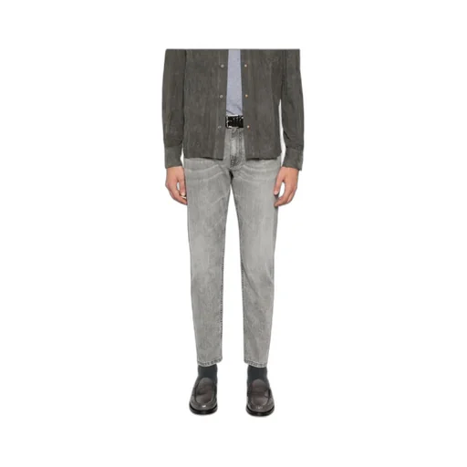 Denim Trousers With Belt Loops