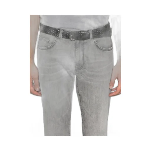 Denim Trousers With Belt Loops