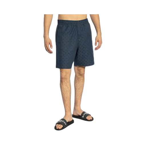 Givenchy Monogrammed Elastic-Waist Shorts