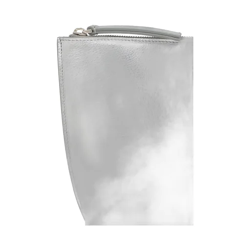 Givenchy Liquid Logo Plaque Metallic Clutch Bag