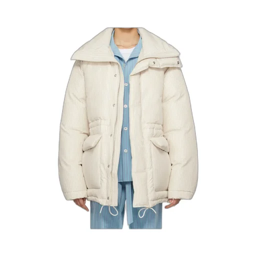 Tekla X Auralee Striped Down Jacket