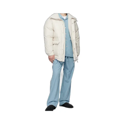Tekla X Auralee Striped Down Jacket