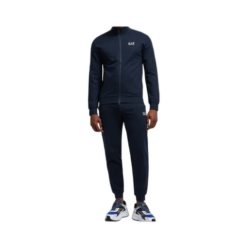 Ea7 Emporio Armani Logo Printed Zipped Track Suit