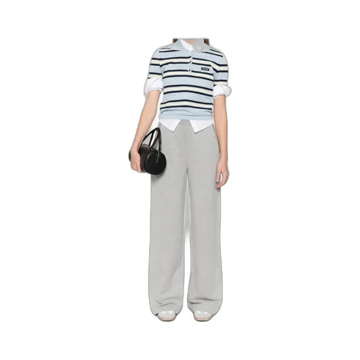Miu Miu Elasticated Waistband Straight Leg Trousers