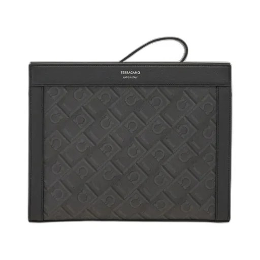 Ferragamo Monogram Zipped Pouch