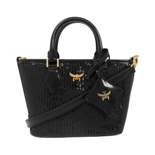 Sequin-Decorated Shoulder Bag