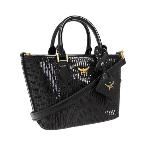 Sequin-Decorated Shoulder Bag