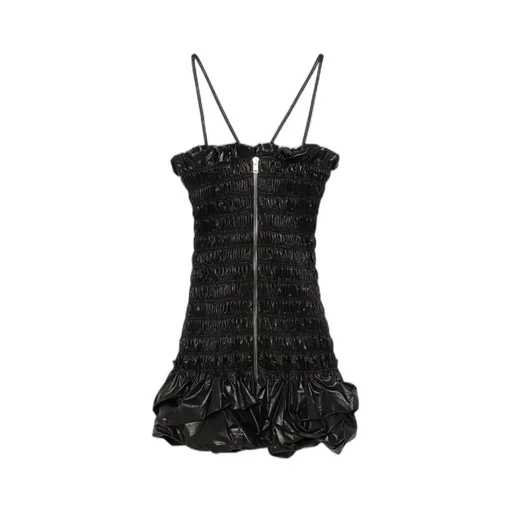 Pleated Mini Dress