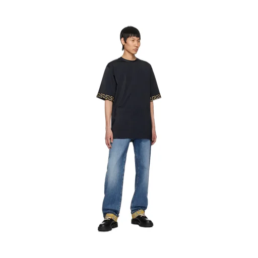 Versace Greca-Trim Crewneck T-Shirt