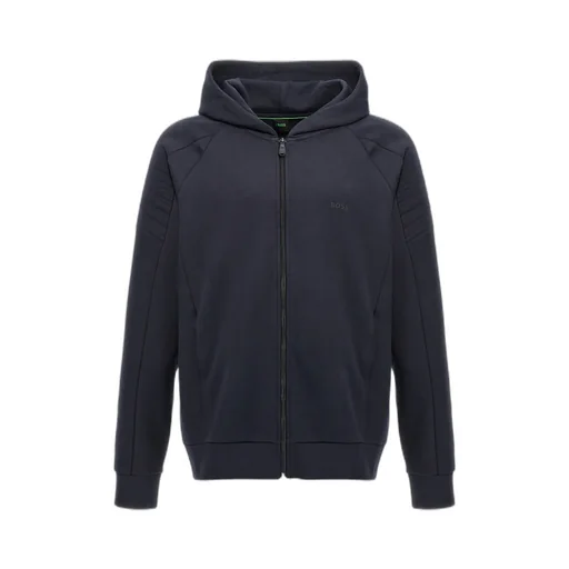 Boss Hugo Boss Logo Detailed Zipped Hoodie
