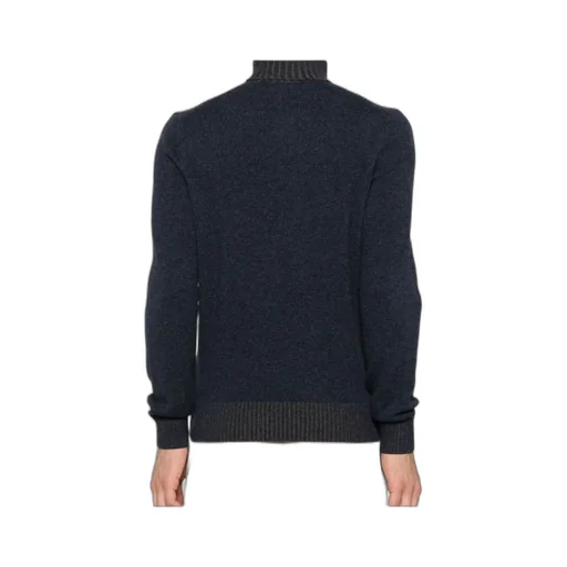 Turtleneck Ribbed-Hem Sweater