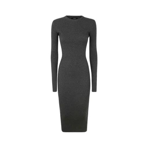 Round Neck Long Sleeve Dress