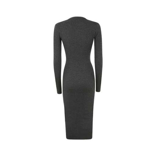 Round Neck Long Sleeve Dress