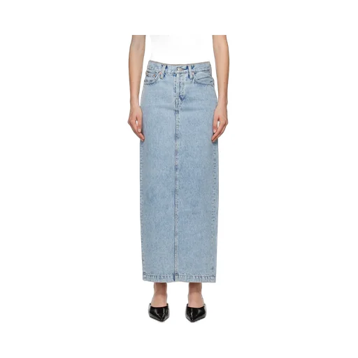 Non-Elastic Denim Skirt