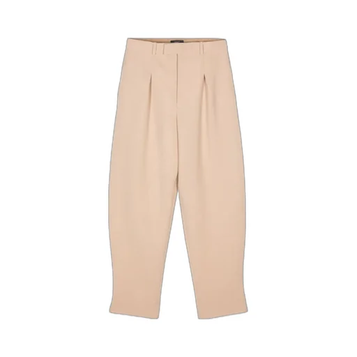 Virgin-Wool Tapered Trousers