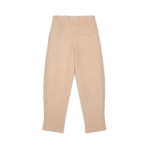 Virgin-Wool Tapered Trousers