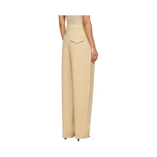 Virgin-Wool Tapered Trousers