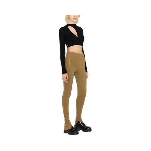 Ankle-Zip High-Waist Leggings