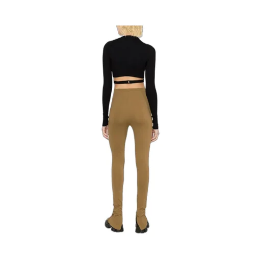 Ankle-Zip High-Waist Leggings
