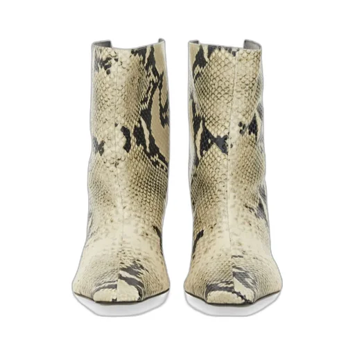 Khaite Embossed Pointed Toe Boots