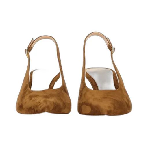 Gianvito Rossi Robbie Kitten Heel Slingback Pumps