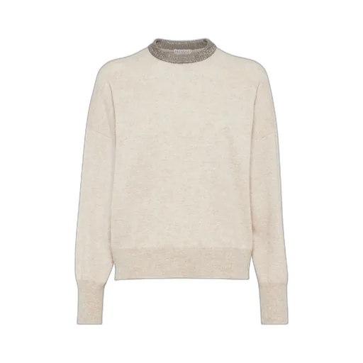 Brunello Cucinelli Embellished Crewneck Knitted Jumper