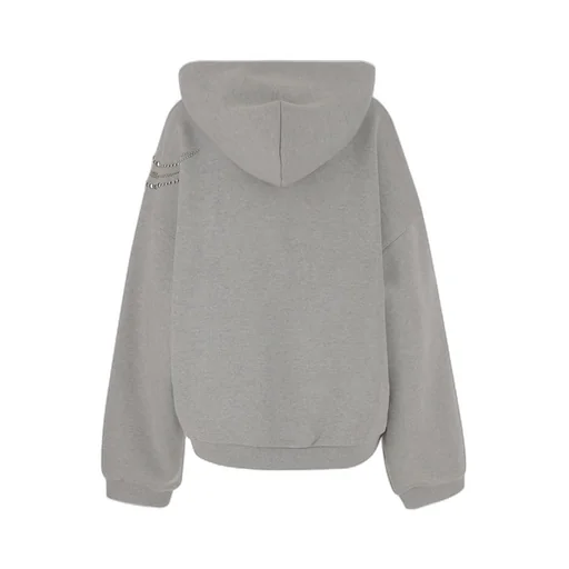 We11Done Embellished Zipped Hoodie