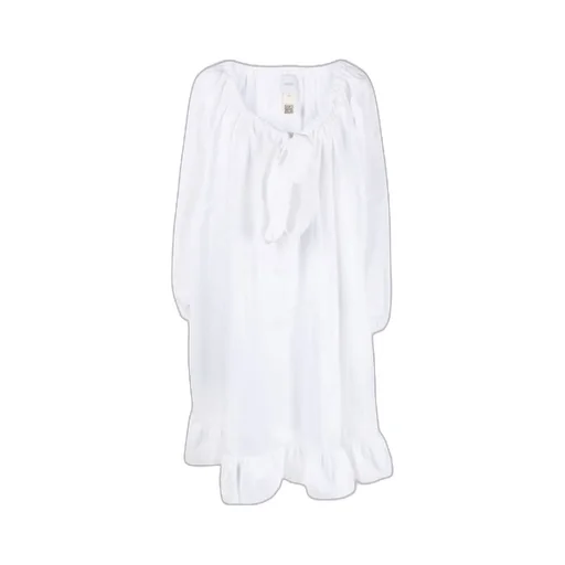 Patou Bow Detailed Long-Sleeve Mini Dress