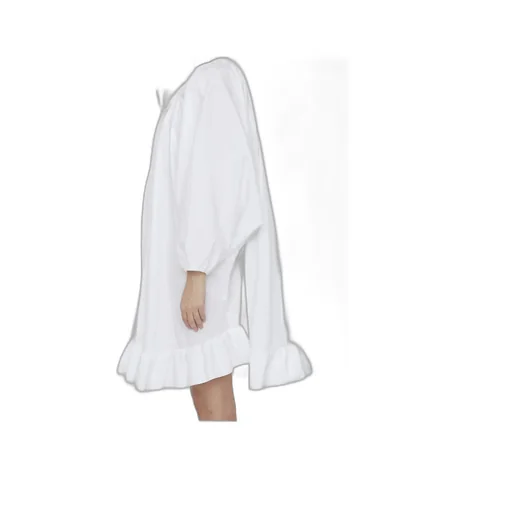 Patou Bow Detailed Long-Sleeve Mini Dress