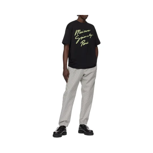 Givenchy Slogan Embroidered Crewneck T-Shirt