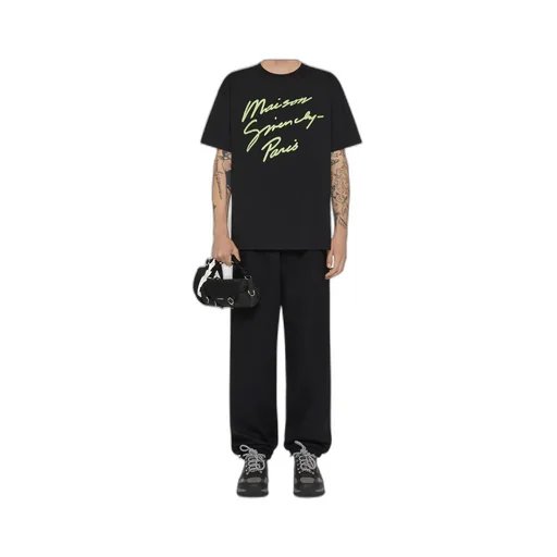 Givenchy Slogan Embroidered Crewneck T-Shirt