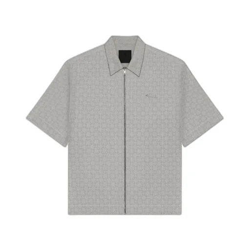 Givenchy Monogram 72 Jacquard Zipped Shirt
