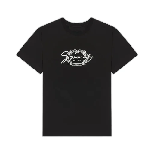 T-Shirt In Cotton With Givenchy Medallion