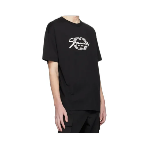T-Shirt In Cotton With Givenchy Medallion