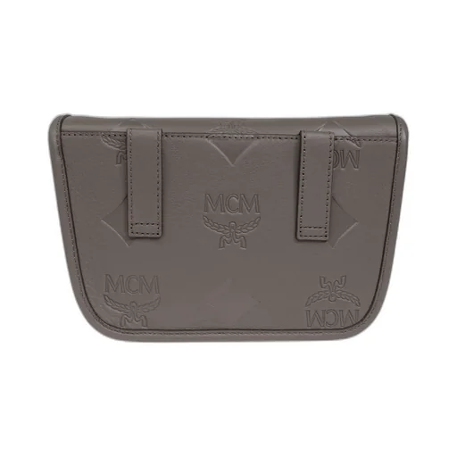 Mcm Logo Embossed Shoulder Bag