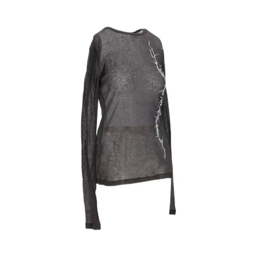 Ann Demeulemeester Fiene Printed Long-Sleeved T-Shirt