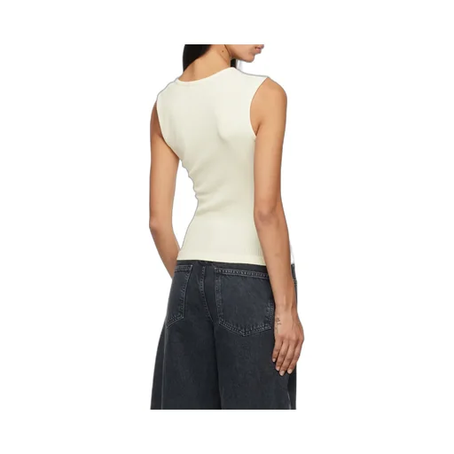 Agolde Binx Sleeveless Ribbed Tank Top