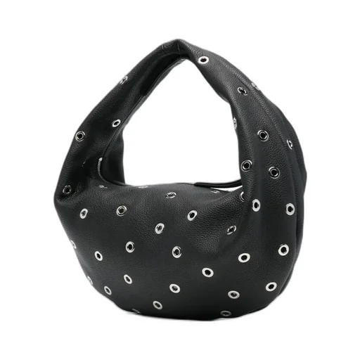Khaite Medium Olivia Eyelet Detailed Hobo Bag