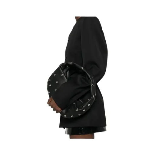 Khaite Medium Olivia Eyelet Detailed Hobo Bag
