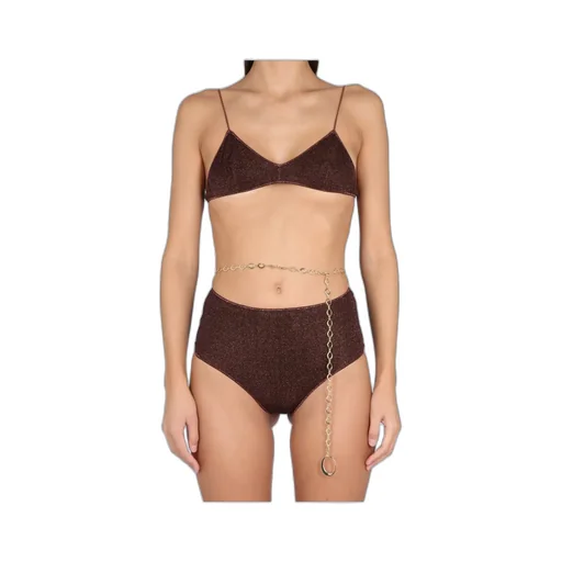 Metallic-Detail Two-Piece Bikini