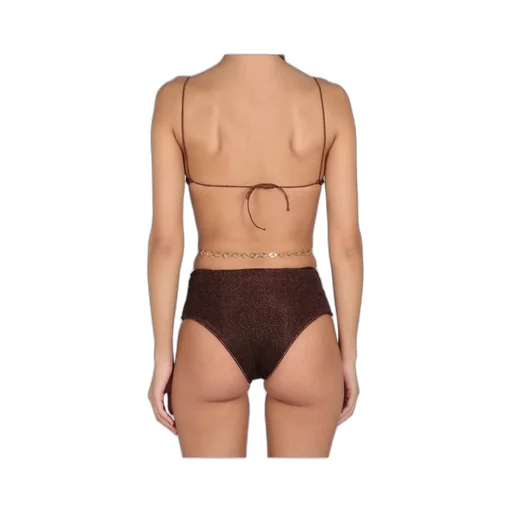 Metallic-Detail Two-Piece Bikini