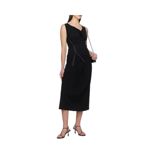 Mm6 Maison Margiela Sleeveless Asymmetric Midi Dress