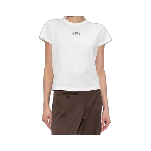 Mm6 Maison Margiela Logo Patch Crew Neck T-Shirt