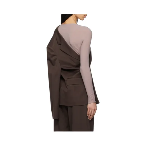 Mm6 Maison Margiela Cut-Out Detailed Buttoned Blazer