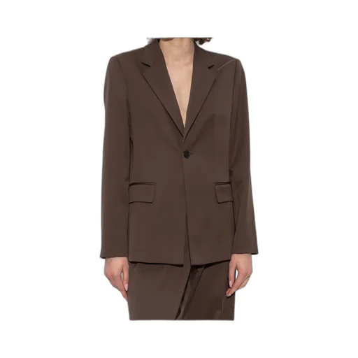 Mm6 Maison Margiela Cut-Out Detailed Buttoned Blazer