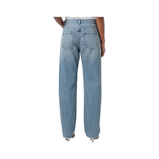 Agolde Kelly Distressed Straight-Leg Jeans