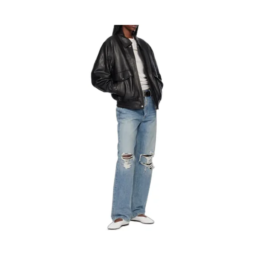 Agolde Kelly Distressed Straight-Leg Jeans