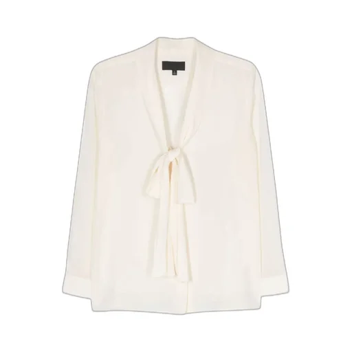 Nili Lotan Angelique Pussy-Bow Collar Shirt