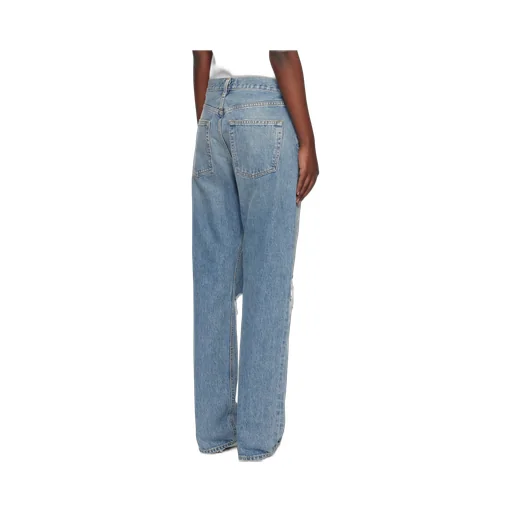 Agolde Kelly Distressed Straight-Leg Jeans
